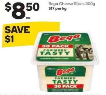 Woolworths BEGA cheese slices 500g offer