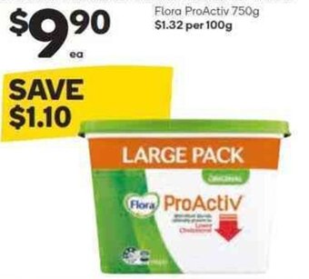 Woolworths Flora proactiv 750g offer