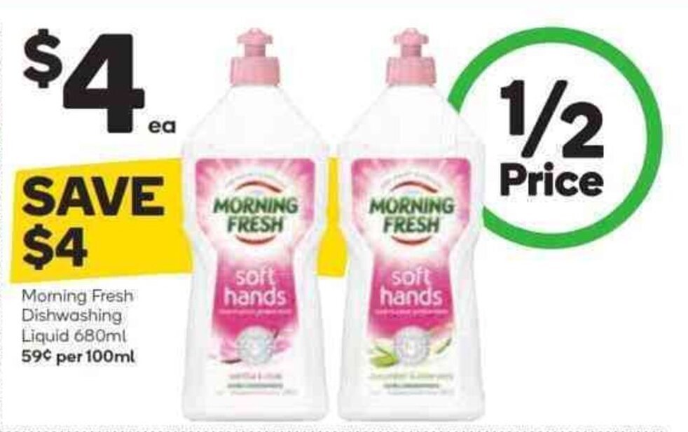 MORNING FRESH dishwashing liquid 680ml offer at Woolworths