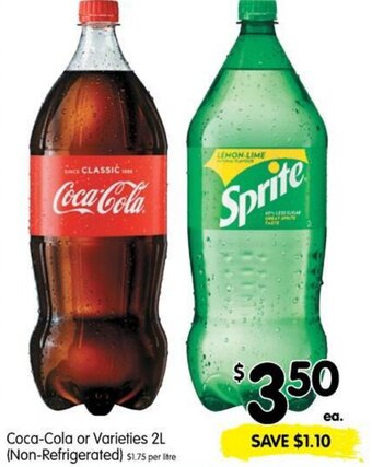Spar Coca-cola or varieties 2L offer