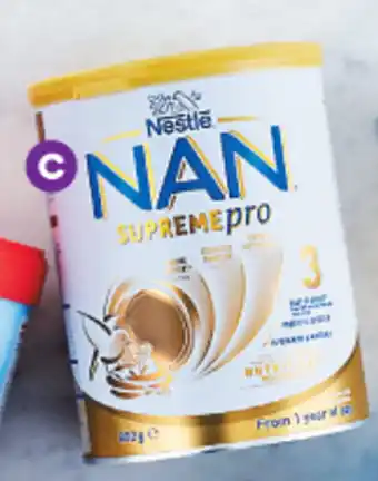 Woolworths Nestle NAN SUPREME pro stage 3 or stage 4 baby formula 800g - limit 2 per customer offer