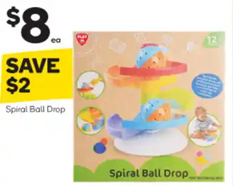 Spiral ball drop