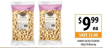 Supabarn Yummy salted cashews offer