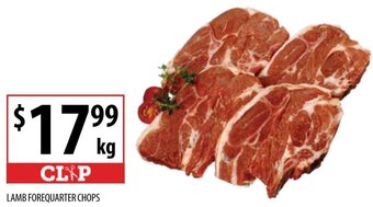 Supabarn Lamb forequarter chops offer