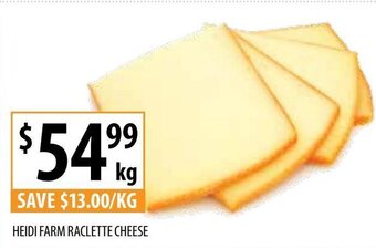 Supabarn Heidi farm raclette cheese offer