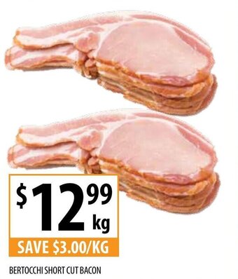 Supabarn Bertocchi short cut bacon offer