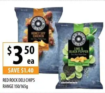 Supabarn Red rock deli chips range 150/165g offer