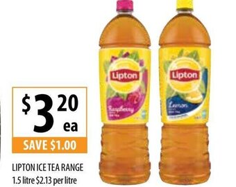 Supabarn LIPTON ice tea range offer