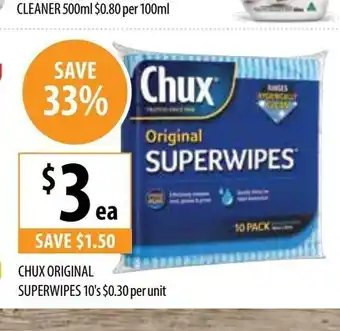 Supabarn Chux Original Superwipes offer