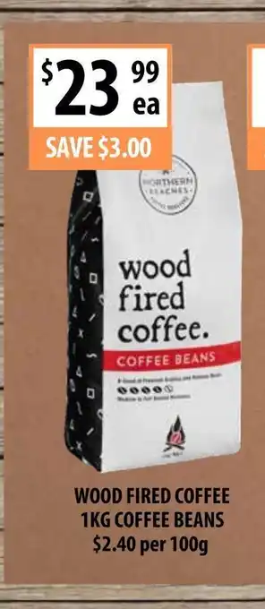 Supabarn Wood Fired Coffee 1kg Coffee Beans offer