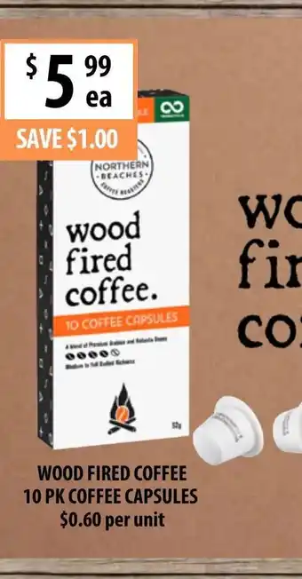 Supabarn Wood Fired Coffee 10pk Coffee Capsules offer