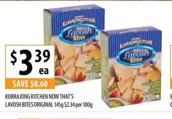 Kurrajong Kitchen Now That's Lavosh Bites Original