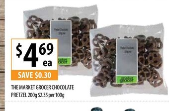 Supabarn The Market Grocer Chocolate Pretzel offer