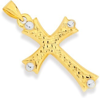 Prouds 9ct Gold Two Tone Celtic Cross Pendant offer