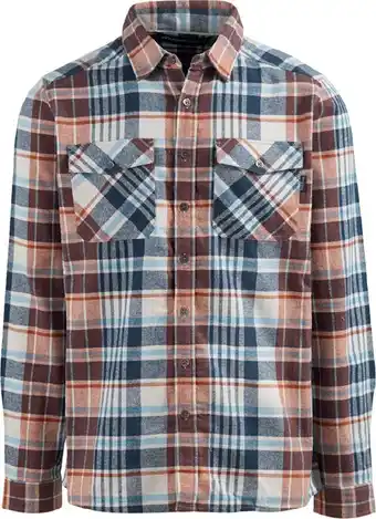 Mountain Designs Men's Robinson Check Shirt - Tan & Navy