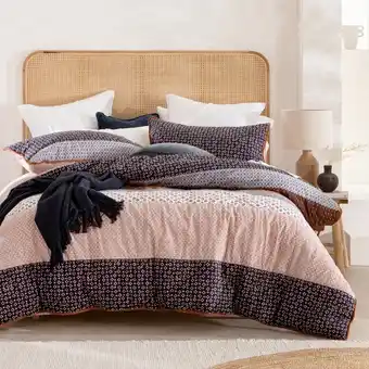 Pillow Talk Carmen Quilted Quilt Cover Set by Habitat offer