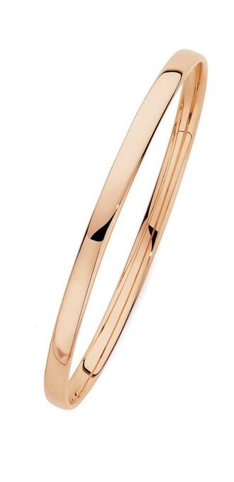 Angus & Coote 9ct Rose Gold 65mm Solid Bangle offer
