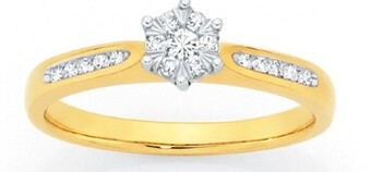 Goldmark 9ct Gold Diamond Ring offer