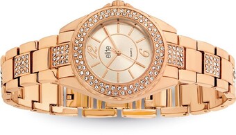 Goldmark Elite Ladies Rose Tone Watch offer
