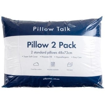 Pillow Talk Twin Pack Standard Pillows by Pillow Talk offer