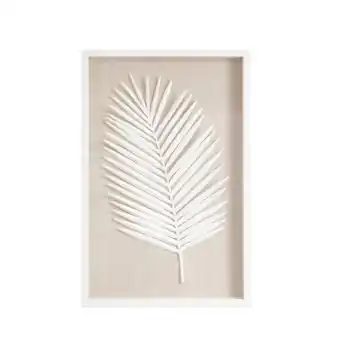 Pillow Talk Edina Palm Leaf Framed 3D Wall Art by M.U.S.E. offer