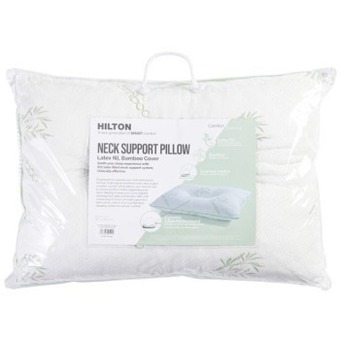 Pillow Talk Comfort Science Latex Neck Support Standard Pillow by Hilton offer