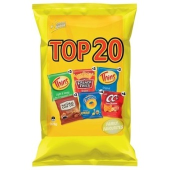 IGA Top 20, Thins 20 Pack or Fun Faves 18 Pack Multipack Chips offer