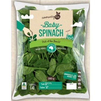 IGA Community Co Baby Spinach 280g offer