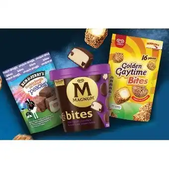 IGA NEW Streets Golden Gaytime Bites 16 Pack, Magnum Bites 12 Pack or Ben & Jerry’s Cookie Dough Ice Cream ‘Peaces’ 10 Pack Selec offer