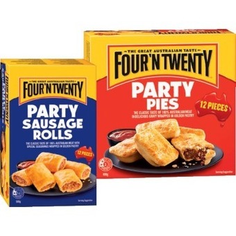 IGA Four’N Twenty Party Pies or Sausage Rolls 12 Pack offer