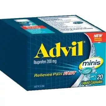 Advil Ibuprofen 200mg Liquid Capsules 20 Pack**