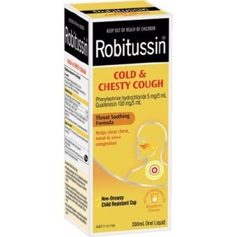 IGA Robitussin Chesty Cough or Cold & Chesty Cough 200mL** offer