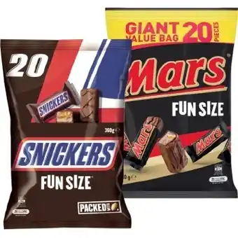 IGA Mars Giant Value Bag 297-360g Selected Varieties offer