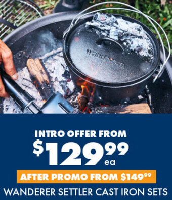 BCF Wanderer Settler Cast Iron Sets offer