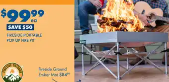 BCF Fireside Portable Pop Up Fire Pit offer