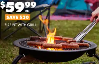 BCF Fire Pit With Grill offer