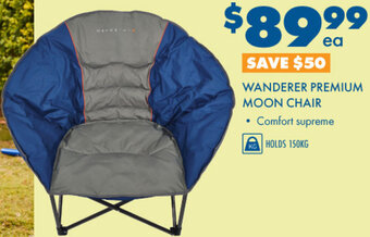 BCF Wanderer Premium Moon Chair offer