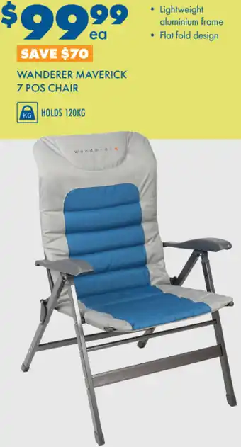 BCF Wanderer Maverick 7 Pos Chair offer