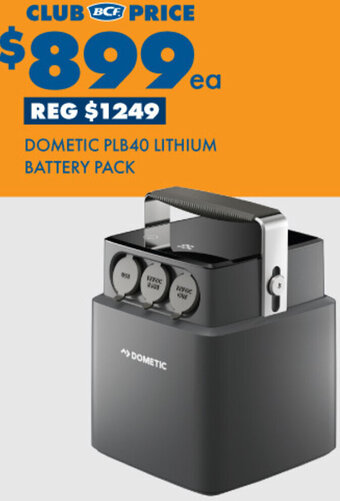 BCF Dometic PLB40 Lithium Battery Pack offer