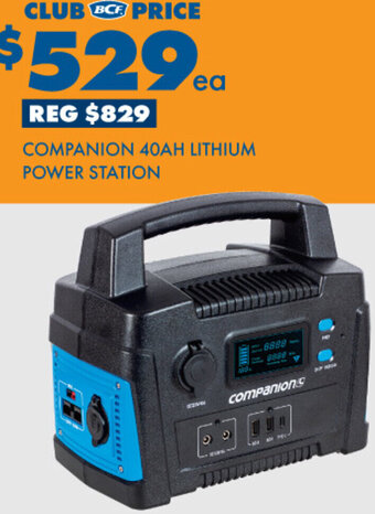 BCF Companion 40AH Lithium Power Station offer