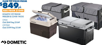 BCF Dometic CFF Fridge Freezer & Cover Packs offer