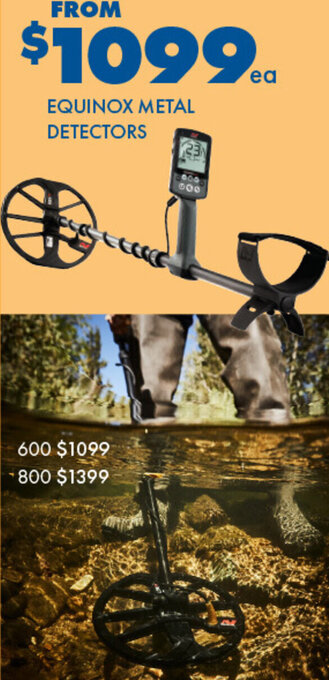 BCF Equinox Metal Detectors offer