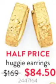Goldmark Huggie Earrings 2447164 offer