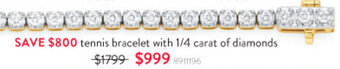 Tennis Bracelet With 1/4 Carat Of Diamonds 8911196