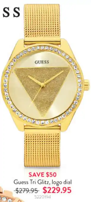 Goldmark Guess Tri Glitz, Logo Dial 5220194 offer