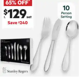 Harris Scarfe Noah 70pc Cutlery Set offer