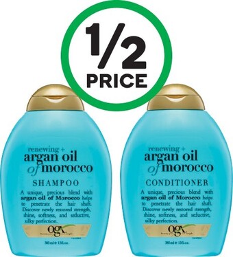 Woolworths OGX Shampoo or Conditioner 385ml offer