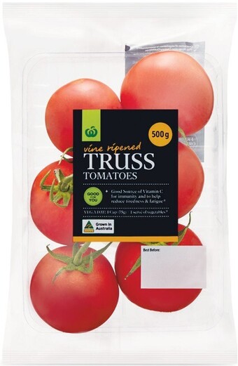 Woolworths Australian Truss Tomatoes 500g Pack offer
