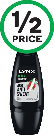 Woolworths Lynx Antiperspirant Roll On Deodorant 50ml offer