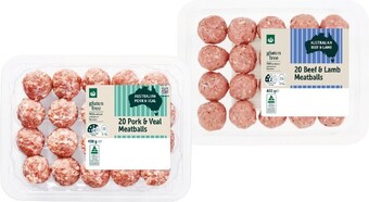 Woolworths Woolworths Beef & Lamb or Pork & Veal Meatballs 400g – From the Meat Dept offer
